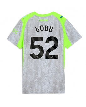 Manchester City Oscar Bobb #52 Maglia Gara Terza Repliche 2025-26 Donna Maniche Corte